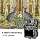 30MP 1080P HD الأشعة تحت الحمراء الغزلان البرية الصيد تريل الكاميرا 940nm لا توهج